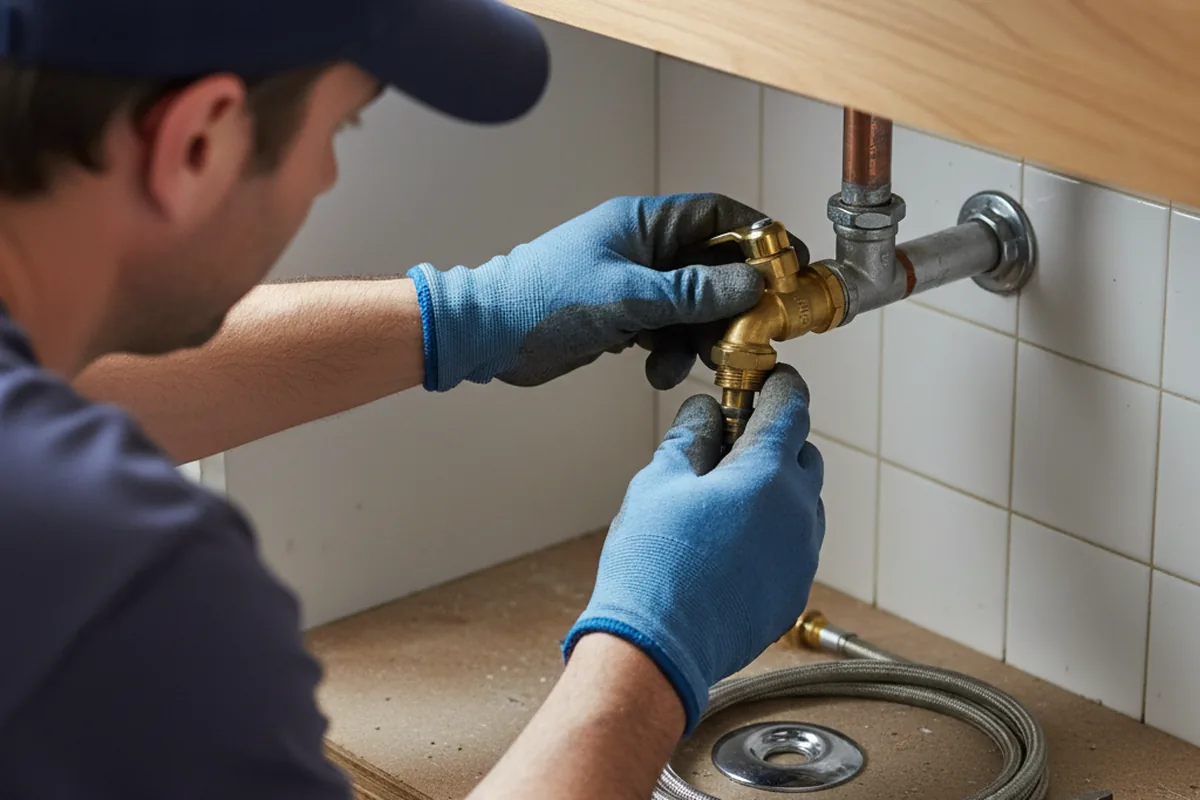Shutoff valve and fitting work during Emergency Plumbing in Elliottsburg